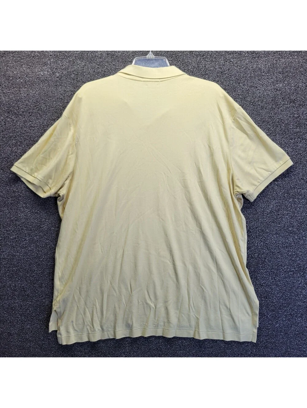 Ralph Lauren Polo Shirt Mens 2XL Yellow Pima Soft Touch Casual Short Sleeve READ